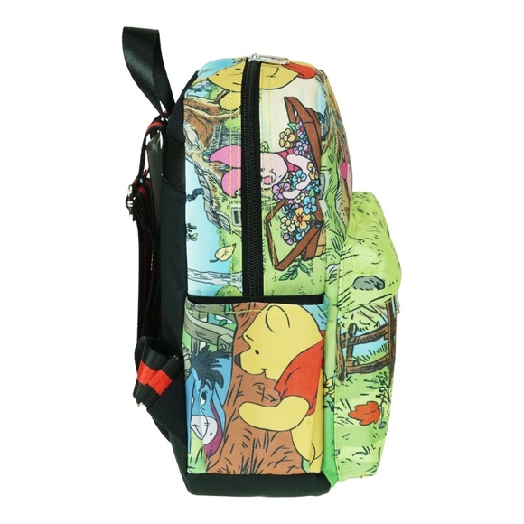 Disney Classic Winnie The Pooh Adult and Kids Mini Adjustable Summer Backpack - Picture 3 of 7